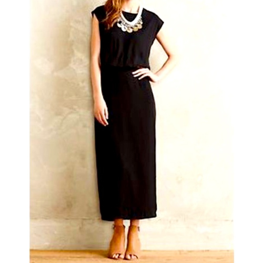 Anthroplogie Accordion Midi Dress by Bordeaux